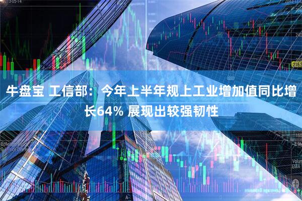 牛盘宝 工信部：今年上半年规上工业增加值同比增长64% 展现出较强韧性